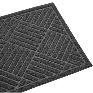 Outdoor Welcome Doormat, Rubber Door Mat by PILITO & Non-Slip 30in x 18in Grey
